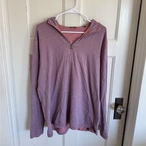 Faherty men’s Movement Hoodie‎ in Rose Creek stripe size large